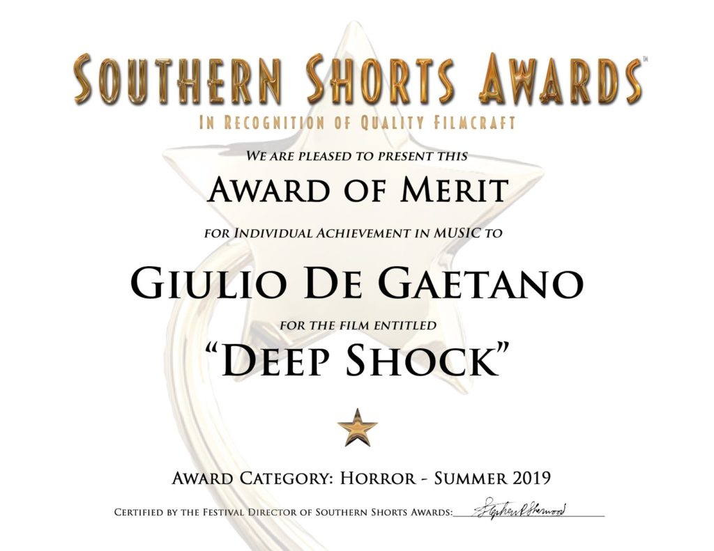 Best original score Southern short awards